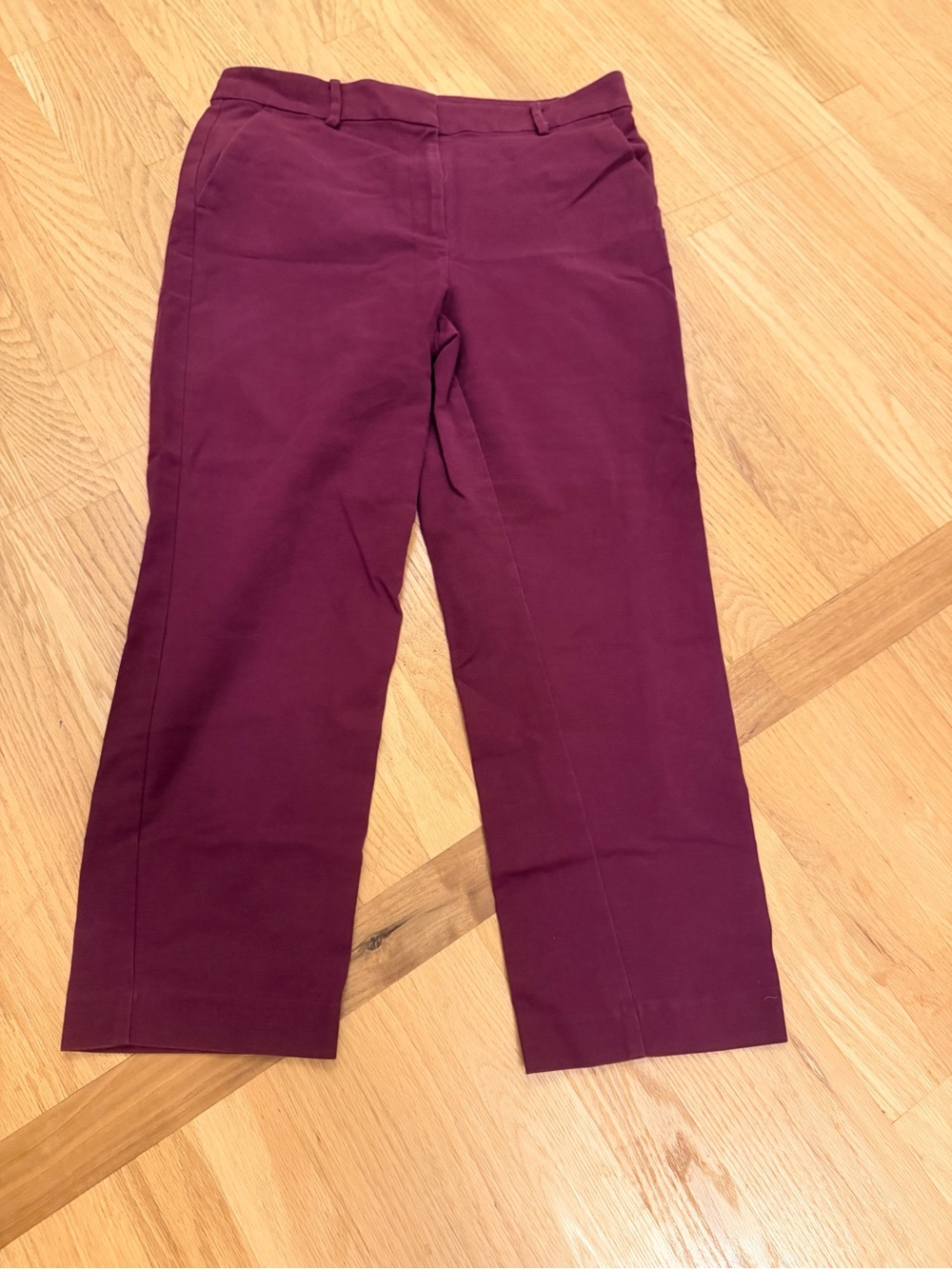 Ladies Size 10 "LOFT" Plum Straight Casual Pants GUC